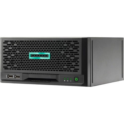 HPE ProLiant MicroServer Gen10 Plus v2 Ultra Micro Tower Server - 1 x Intel Pentium Gold G6405 4.10 GHz - 16 GB RAM - Serial ATA/600 Controller - Intel C252 Chip - 1 Processor Support - 64 GB RAM Support - Gigabit Ethernet - 4 x LFF Bay(s) - 1 x 180 W IM5737159