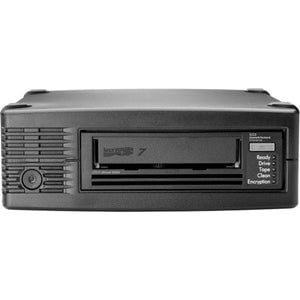 HPE StoreEver LTO-7 Ultrium 15000 External Tape Drive - LTO-7 - 6 TB (Native)/15 TB (Compressed) - 6Gb/s SAS - 133.35 mm Width - 1/2H Height - External - 300 MB/s Native - Linear Serpentine - Encryption IM3129932