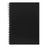 Icon A4 200 pages Hard Cover Spiral Bound Notebook - Black Cover x 3's pack FPISNBHC004