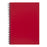 Icon A4 200 pages Hard Cover Spiral Bound Notebook - Red Cover x 3's pack FPISNBHC005