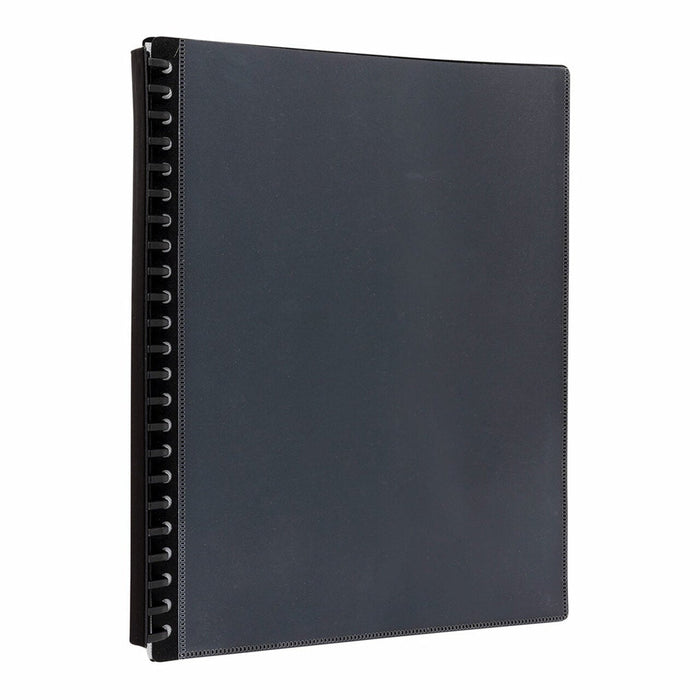 Icon A4 Insert Cover Refillable Display Book 20 Pocket Black FPIF379