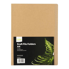 Icon A4 Kraft Manilla File Folders 10's pack FPIF400