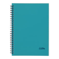 Icon A4 Polypropylene Cover Spiral Bound Notebook 200 pages x 3's pack FPISNBPP001