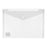 Icon A4 Polypropylene Document Wallet, Button Closure, Clear FPIF464