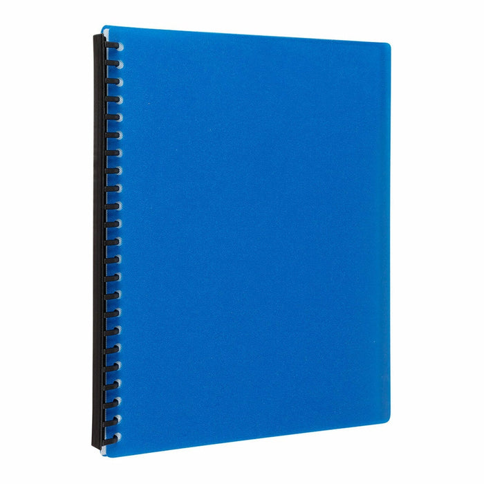 Icon A4 Refillable Display Book 20 Pocket Blue FPIF371