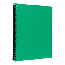 Icon A4 Refillable Display Book 20 Pocket Green FPIF372