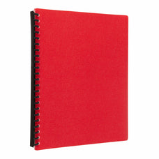 Icon A4 Refillable Display Book 20 Pocket Red FPIF373