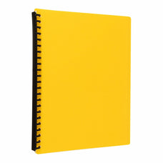 Icon A4 Refillable Display Book 20 Pocket Yellow FPIF374