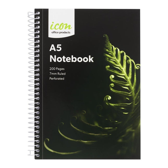Icon A4 Spiral Bound Soft Cover Notebook 200 pages x 3's pack FPISNBSC003