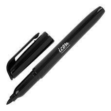 Icon Fine Tip Permanent Marker Black x 12's pack FPIPMFBLK