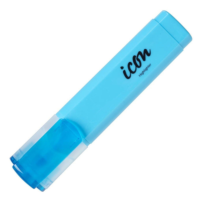 Icon Highlighter Chisel Tip Blue x 6's pack FPIHLBLUE