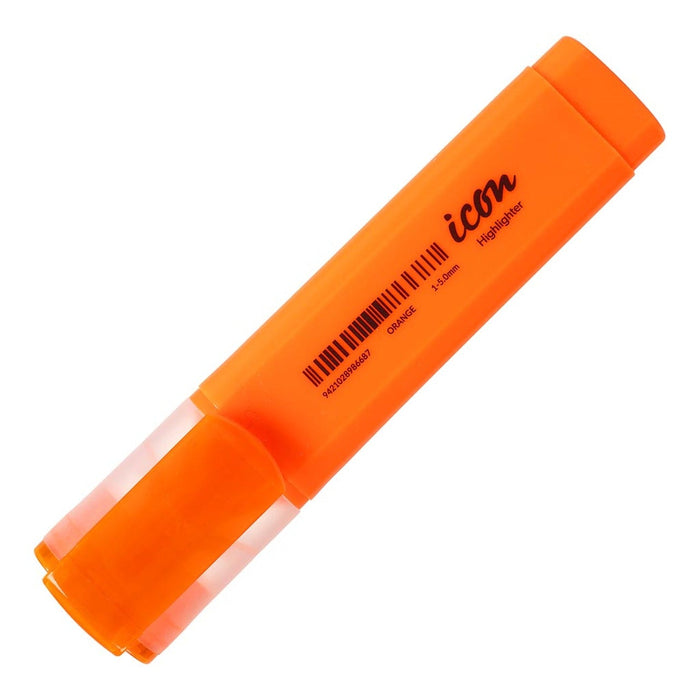 Icon Highlighter Chisel Tip Orange x 6's pack FPIHLORG