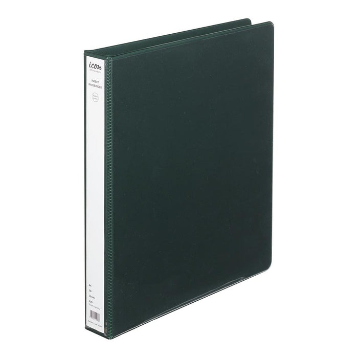 Icon Overlay Insert Cover A4 Ring Binder 2/26 - Forest Green FPIF284