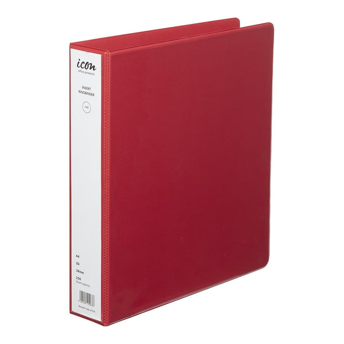 Icon Overlay Insert Cover A4 Ring Binder 2/38 - Red FPIF278