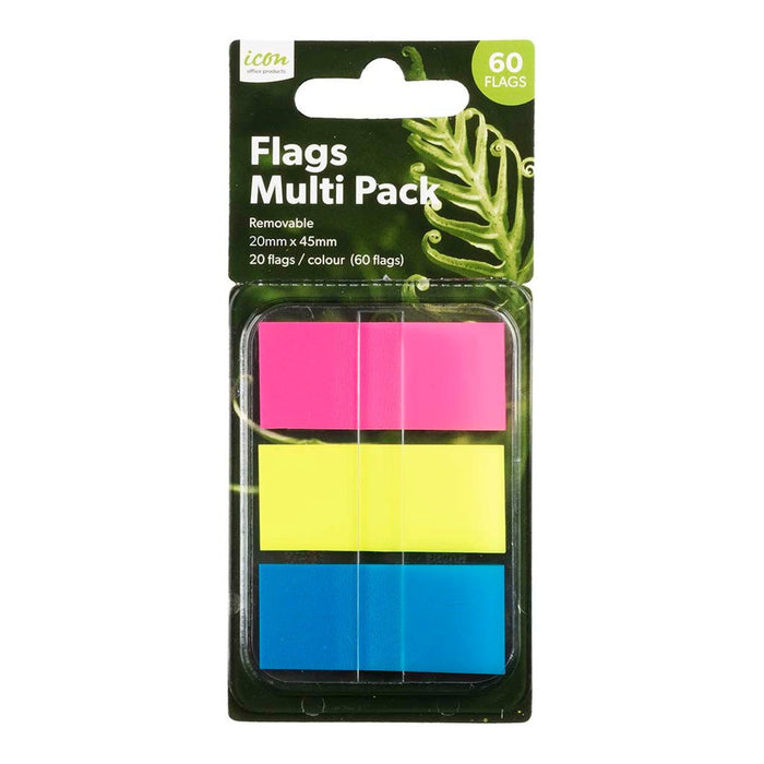 Icon Pop-up Flags Multi, 3 Assorted Colours, 20 x 45mm FPIFLAGMX