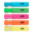 Icon Recycled Chisel Tip Neon Highlighter, 4+1 Bonus Pack FPIHLRASSTNB