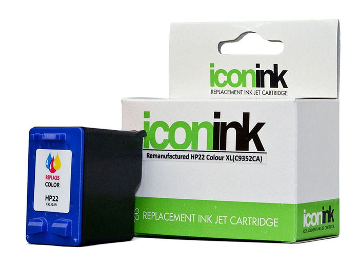 Icon Remanufactured HP 22 Colour XL Ink Cartridge (C9352CA) FPIHP22