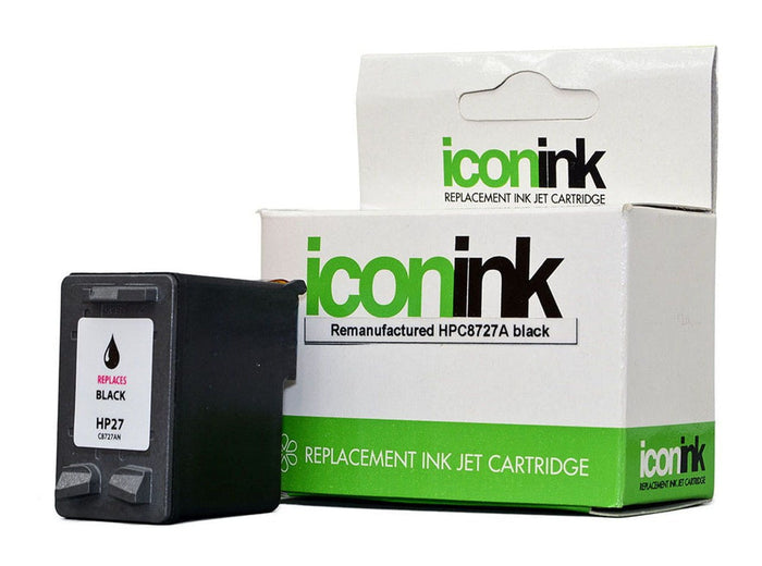 Icon Remanufactured HP 27 Black Ink Cartridge (C8727AA) FPIHP27