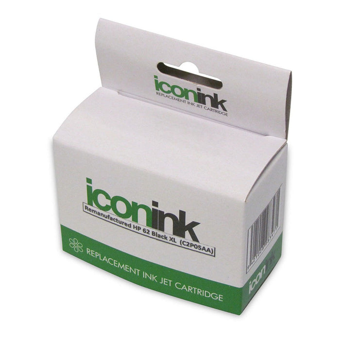 Icon Remanufactured HP 62 Black XL Ink Cartridge (C2P05AA) FPIHP62BXL