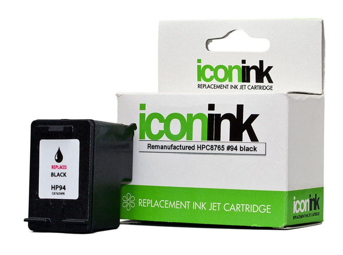 Icon Remanufactured HP 94 Black Ink Cartridge (C8765WA) FPIHP94