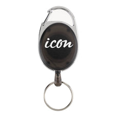 Icon Retractable Snap Lock Key and ID Card Holder Charcoal FPIKHCHR2
