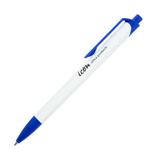 Icon Triangular Barrel Ballpoint Pen Medium Tip Blue Pens x 12's pack FPITRIPENBL