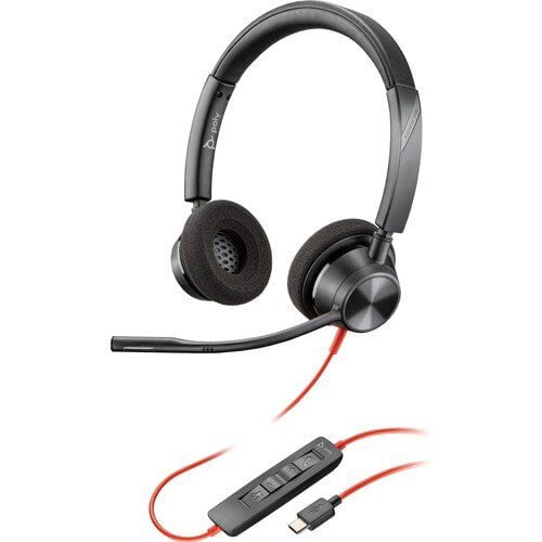 Ingram Micro Poly Blackwire 3320 USB-C Headset - Stereo - USB Type C - Wired - 32 Ohm - 20 Hz - 20 kHz - On-ear - Binaural - Open - 217.9 cm Cable - Omni-directional Microphone - Black