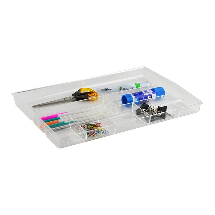 Italplast Desk Drawer Tidy Tray, Clear FPI70CL