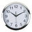 Italplast Wall Clock 26cm Chrome White FPI390