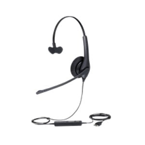 Jabra BIZ 1500 Headset - Mono - USB - Wired - 150 Ohm - 20 Hz - 4.50 kHz - Over-the-head - Monaural - Supra-aural - 95 cm Cable - Yes IM3300552