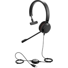 Jabra Evolve 20SE Headset, UC Mono, USB, Monaural, Supra-aural, Noise Canceling IM3710700