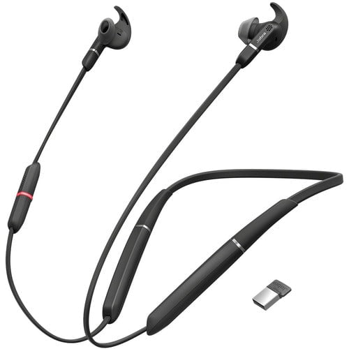 Jabra EVOLVE 65e UC Earset - Stereo - Wireless - Bluetooth - 3000 cm - 20 Hz - 20 kHz - Behind-the-neck, Earbud - Binaural - In-ear - Noise Cancelling Microphone - Noise Canceling IM4441489