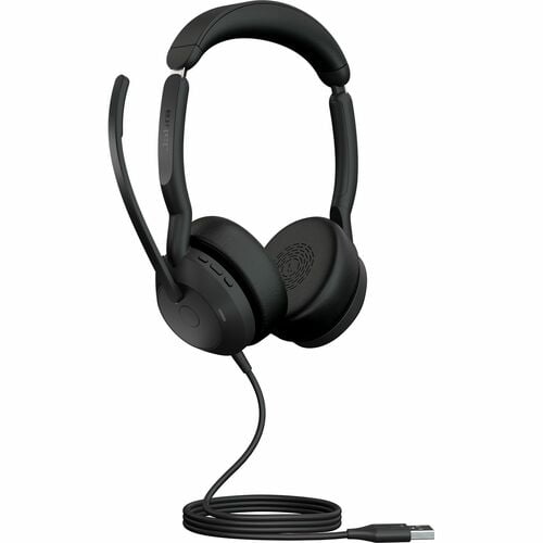 Jabra Evolve2 50 Headset - Stereo - USB Type A - Wired/Wireless - Bluetooth - 3000 cm - 20 Hz - 20 kHz - On-ear - Binaural - Supra-aural - 170 cm Cable - MEMS Technology, Noise Cancelling Microphone - Noise Canceling IM5700567