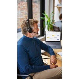 Jabra Evolve2 50 Headset - Stereo - USB Type C - Wired/Wireless - Bluetooth - 3000 cm - 20 Hz - 20 kHz - On-ear - Binaural - Supra-aural - 170 cm Cable - MEMS Technology, Noise Cancelling Microphone - Noise Canceling IM5700569
