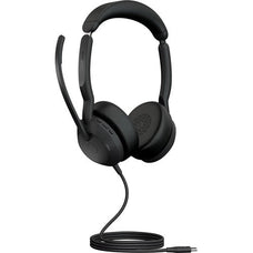 Jabra Evolve2 50 Headset - Stereo - USB Type C - Wired/Wireless - Bluetooth - 3000 cm - 20 Hz - 20 kHz - On-ear - Binaural - Supra-aural - 170 cm Cable - MEMS Technology, Noise Cancelling Microphone - Noise Canceling IM5700569