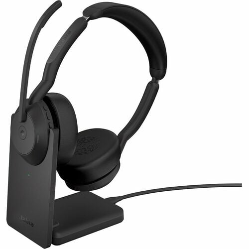 Jabra Evolve2 55 Headset - Stereo - USB Type C - Wired/Wireless - Bluetooth - 3000 cm - 20 Hz - 20 kHz - On-ear - Binaural - Supra-aural - 120 cm Cable - MEMS Technology, Noise Cancelling Microphone - Noise Canceling - Black IM5700282