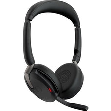 Jabra Evolve2 65 Flex Headset, USB-A, Stereo, Wireless, Bluetooth, Binaural, Supra-aural, MEMS, Noise Cancelling Microphone IM5735585