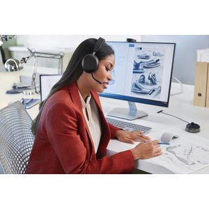 Jabra Evolve2 75 Headset, Stereo, USB-A, Wireless, Bluetooth, Binaural, MEMS, Noise Canceling IM5320761