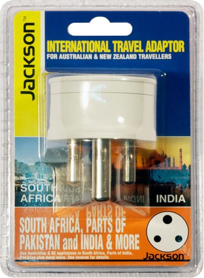 Jackson Outbound Travel Adaptor, Converts NZ/AUS Plugs for use in South Africa & India CDPTA8812