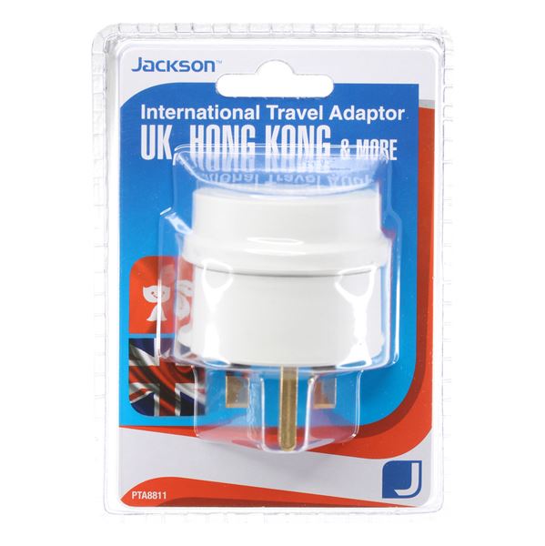 Jackson Outbound Travel Adaptor, Converts NZ/AUS Plugs for use in UK/Hong Kong CDPTA8811