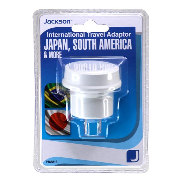 Jackson Outbound Travel Adaptor, Converts NZ/AUS Plugs for use in USA, Japan & South America CDPTA8813