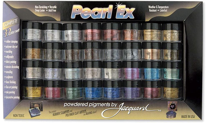 Jacquard Pearl Ex Powdered Pigments Set of 32 JA0055310