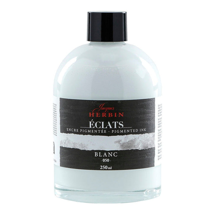 Jacques Herbin Eclats Pigmented Ink White 250ml FPC18050T