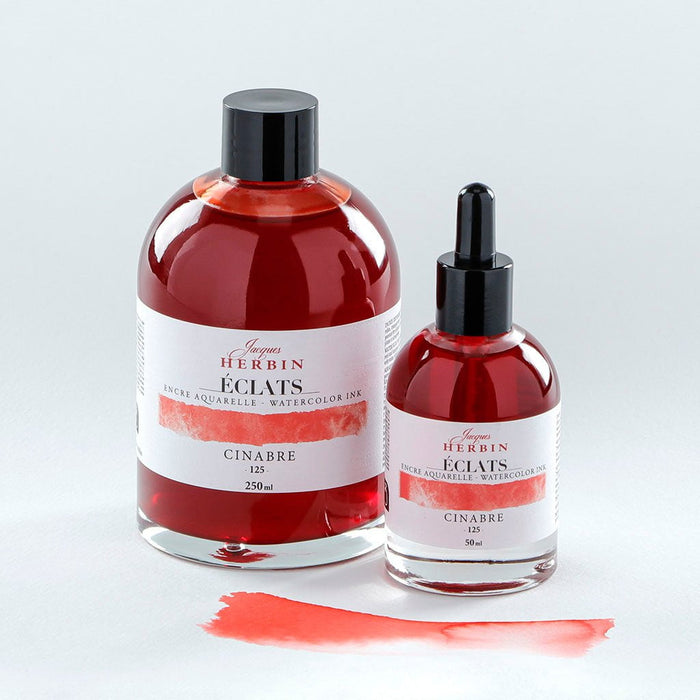 Jacques Herbin Eclats Watercolour Ink 125 Vermilion 250ml FPC18125T