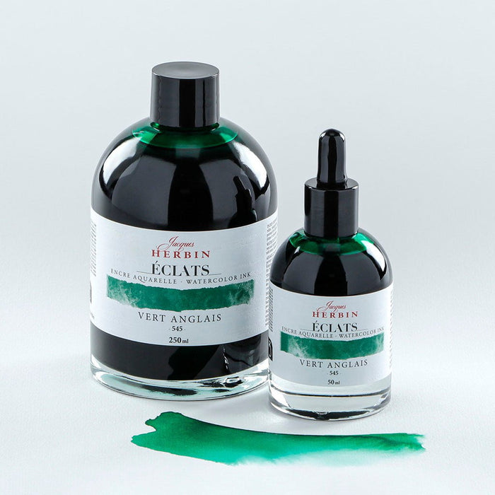 Jacques Herbin Eclats Watercolour Ink 545 British Racing Green 250ml FPC18545T