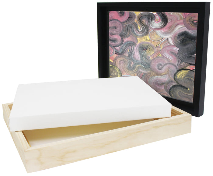 Jasart Floater Frame 18x24" Natural, 38mm Thick Edge, Pack of 5 JA0029120