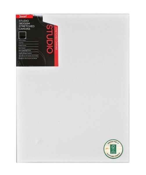 Jasart Studio Art Canvas 22x28", Pack of 6, 38mm Thick Edge 380gsm JA0014470