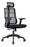 Jefferson High Back Office Chair, Headrest, Optional Adjustable Arms, Black Adjustable FSJEFHBBKA