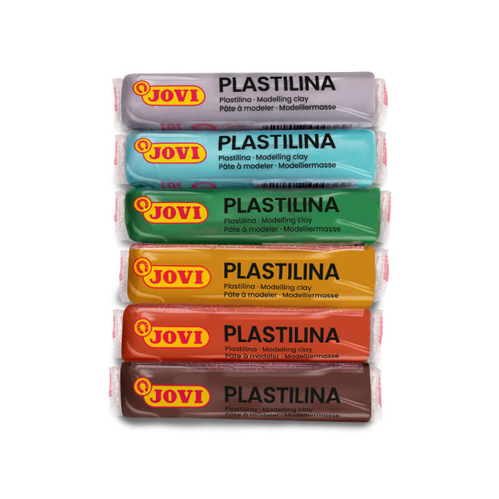 Jovi Plastilina Nature Colours Vegetable-based Modelling Clay 6 x 15gm CXJOV906N