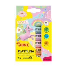 Jovi Plastilina Vegetable-based Modelling Clay 6 x 15gm Pastels CXJOV906P
